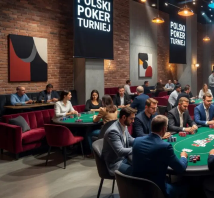 Strefa pokerowa WARSAW POET Magdalena Socha-Włodarska z profesjonalnym stołem i żetonami